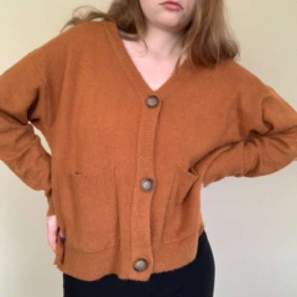 Rusty-Orange Cardigan - Picture 5 of 8